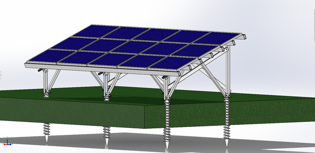 Kit di montaggio solare a terra Sistema di struttura di montaggio solare fotovoltaico 