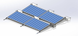 Staffe per accessori solari per montaggio su tetto solare su tetto piano