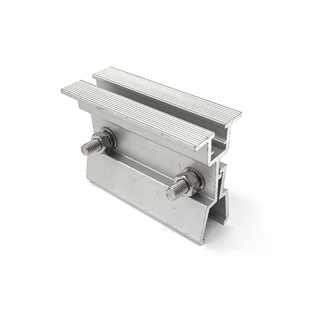 Morsetti di fissaggio solare in alluminio Morsetto solare per sistema di montaggio su tetto in metallo