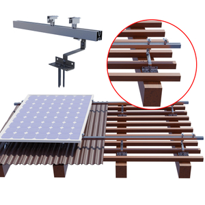 Pannello solare Giaccia di montaggio del gancio del gancio del tetto a piastrelle regolabile e morsetto solare per supporto per tetto a piastrelle solari