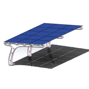 Kit di montaggio per rack per auto coperto PV Pan Pannello solare Sistema di montaggio per auto a montaggio per autorizzazione